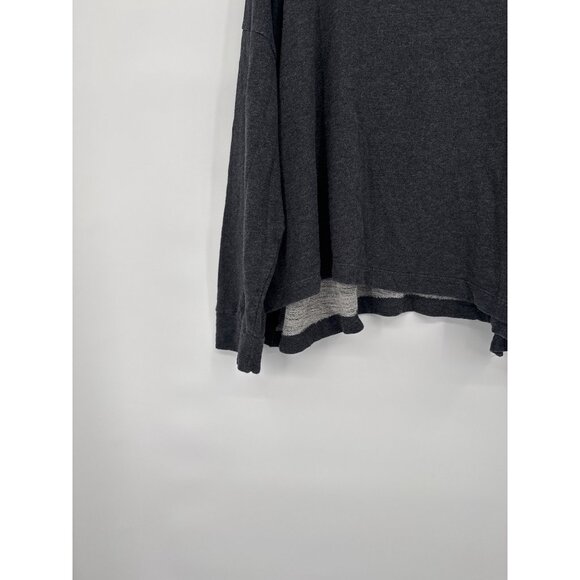 J.Crew Vintage Fleece Cowl Neck womens Sweatshirt Gray size plus 3X plus Cotton - Picture 2 of 8